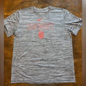Nike Gray and Red Men's Shirt
